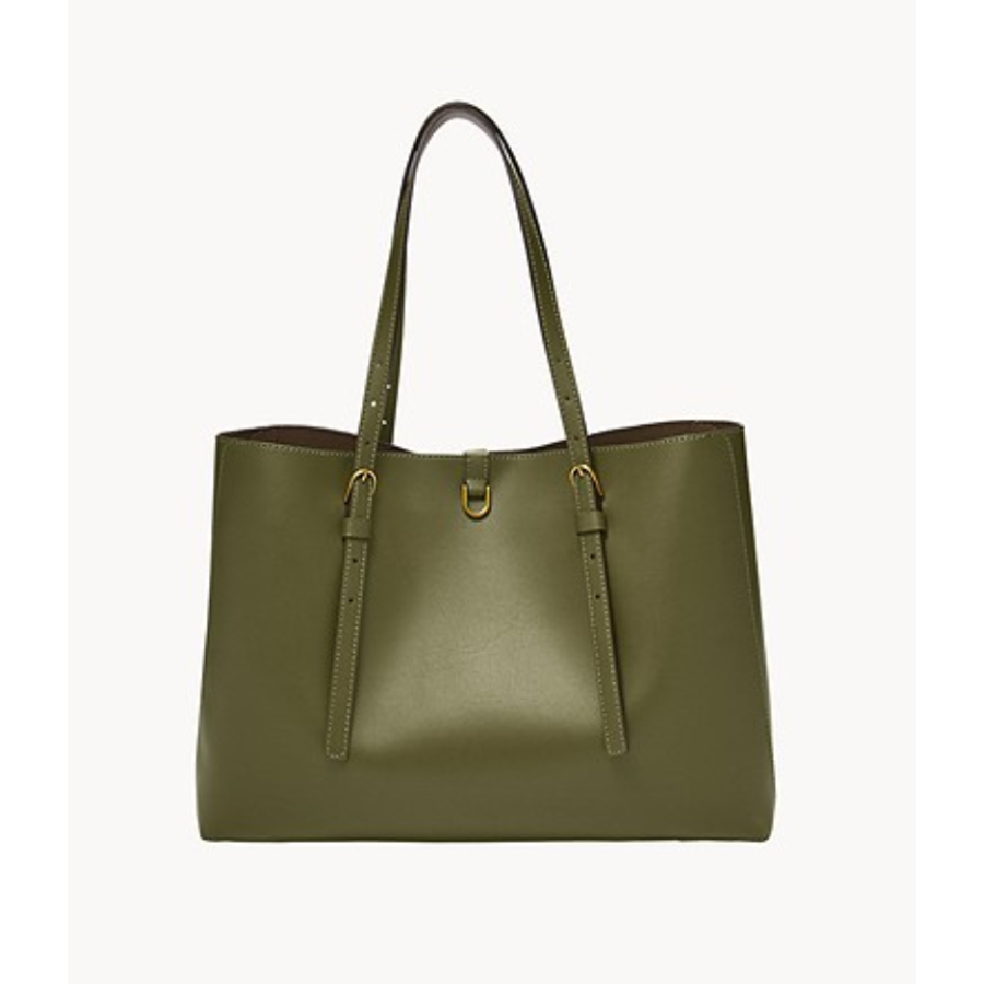 Vegan Cactus Leather Tote Bag in Green